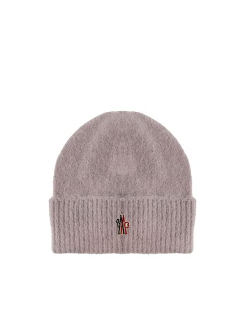 ribbed logo beanie