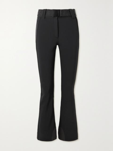 Pippa belted flared ski pants Black