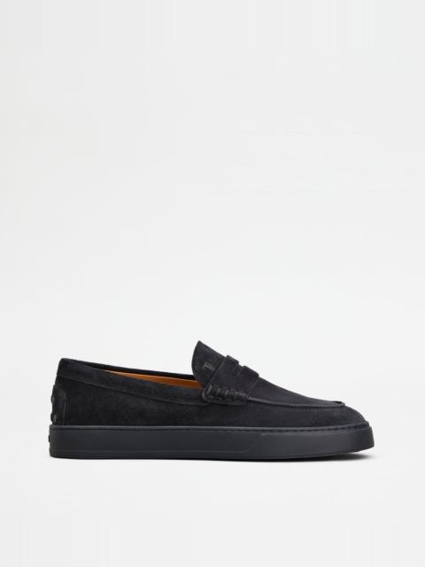 LOAFERS IN SUEDE - BLUE