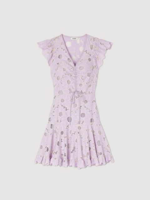 DAISY GUIPURE SHORT DRESS