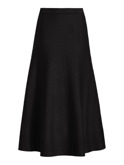 Freddie Skirt in Black Cashmere Wool