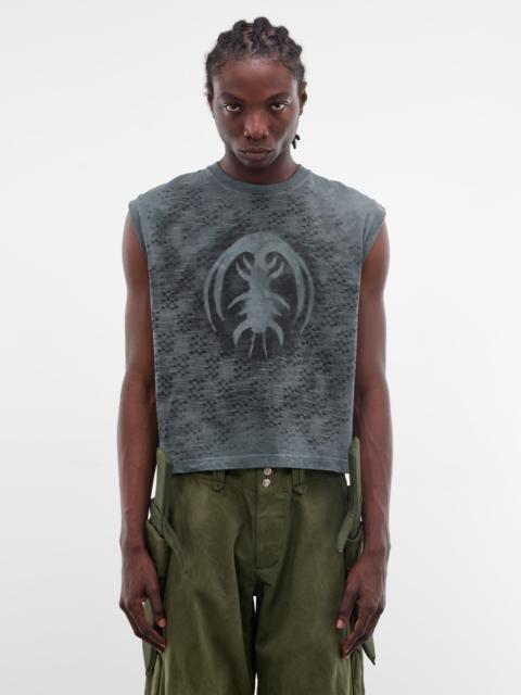 Spray Painted Trilobite Cotton Tank