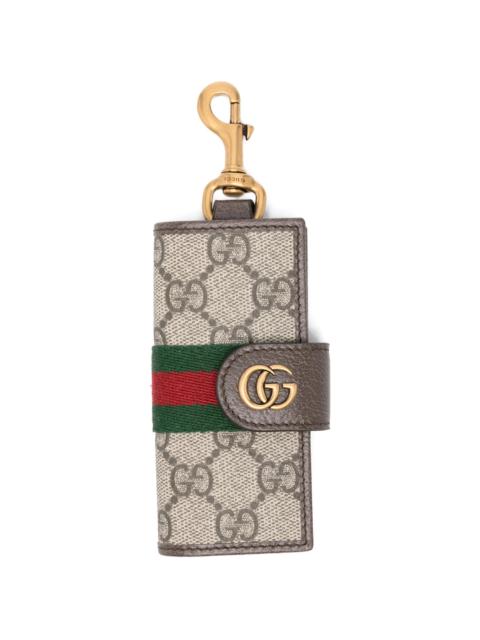 Gucci Ophidia Logo Stripe Keyring