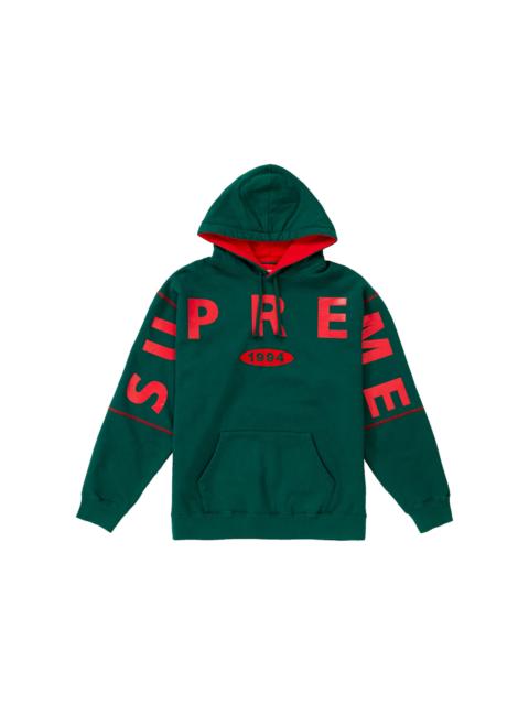 Supreme Spread Logo Hooded Sweatshirt Dark Green