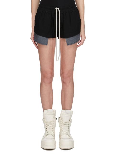 drawstring panelled shorts