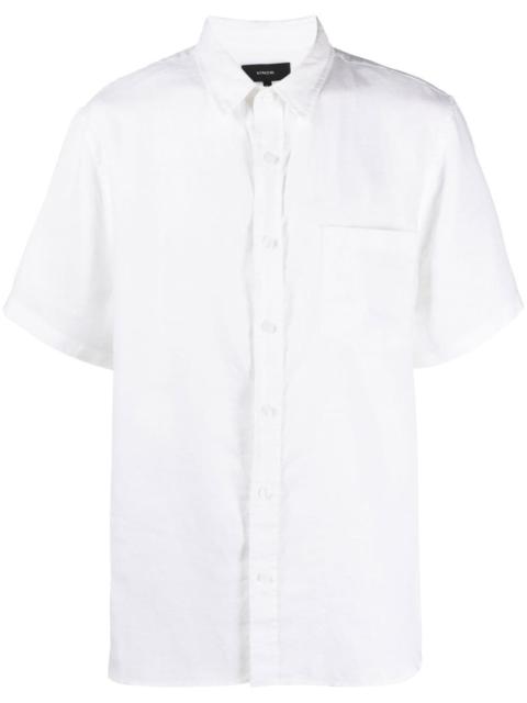 short-sleeve linen shirt