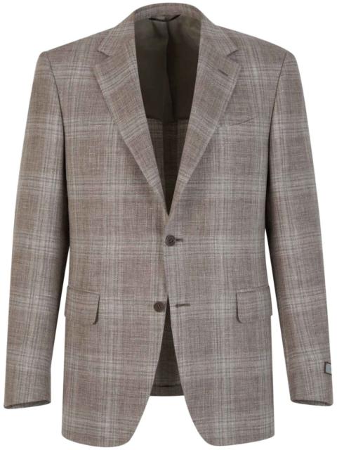 checked blazer