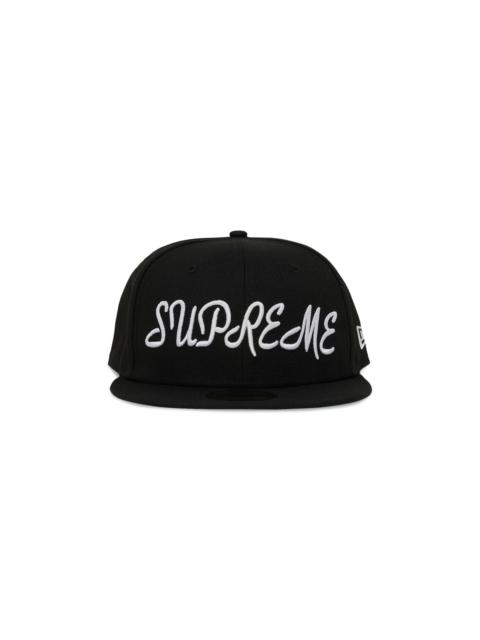 Supreme Supreme Script New Era 'Black' | REVERSIBLE
