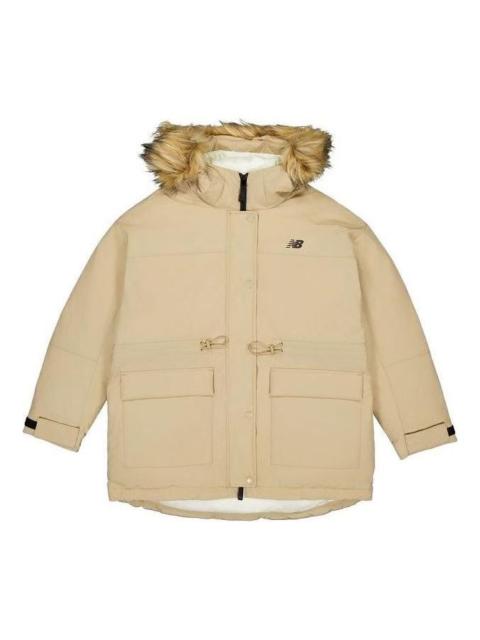 (WMNS) New Balance Warm Mid-Down Jacket 'Beige' AWJ33325-INC