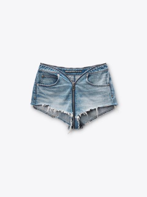 Zip Waistband Dipped V Short