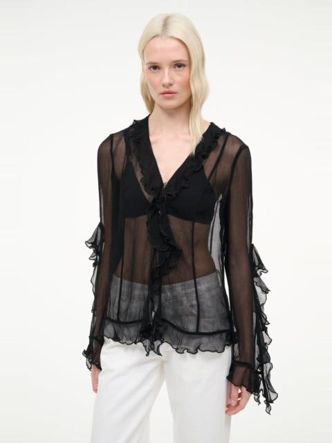 STAUD KELLCY TOP BLACK