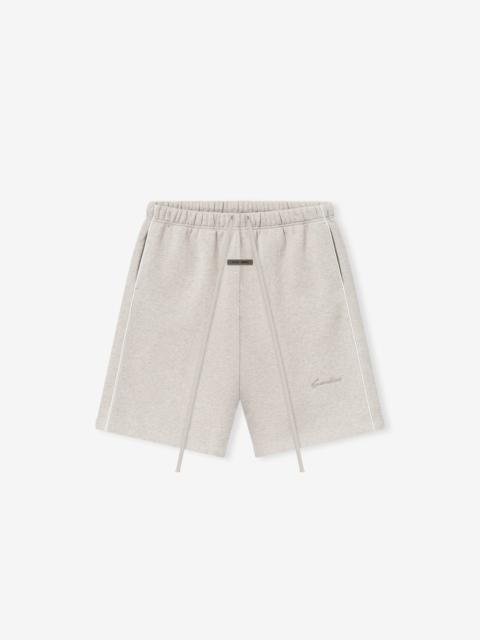 Relaxed Fleece Sweatshort With Piping