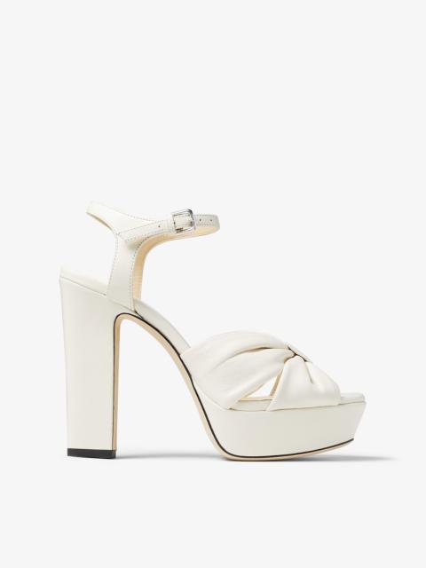 Heloise 120
Latte Nappa Leather Platform Sandals