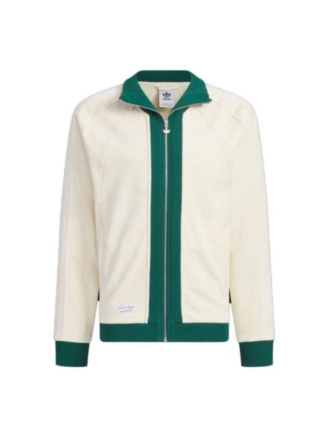 adidas originals x Notitle FW23 Sport Jacket 'White Green' IN1087