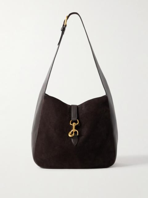 Anita Suede And Leather Shoulder Bag