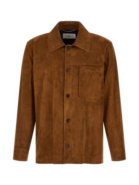 Suede overshirt