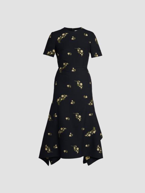 SHORT SLEEVE MIDI DRESS