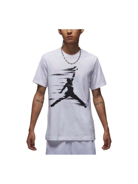 Air Jordan MVP Graphic T-Shirt Asia Sizing 'White Black' FZ1920-100