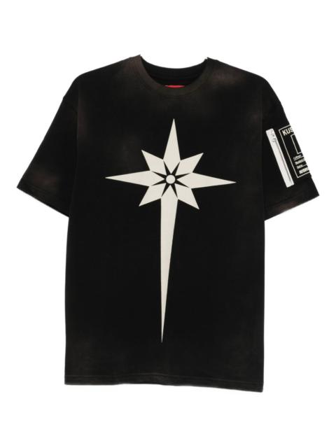 star-print T-shirt