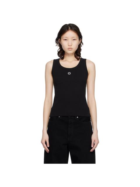 Black Kenzo Paris 'Boke Flower 2.0' Embroidered Tank Top