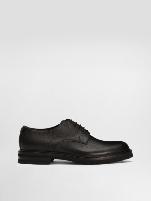 Grainy calfskin Derby shoes
