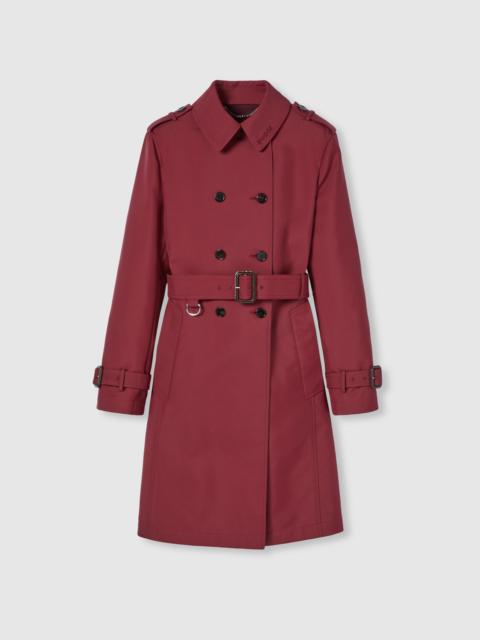 Double gabardine trench coat