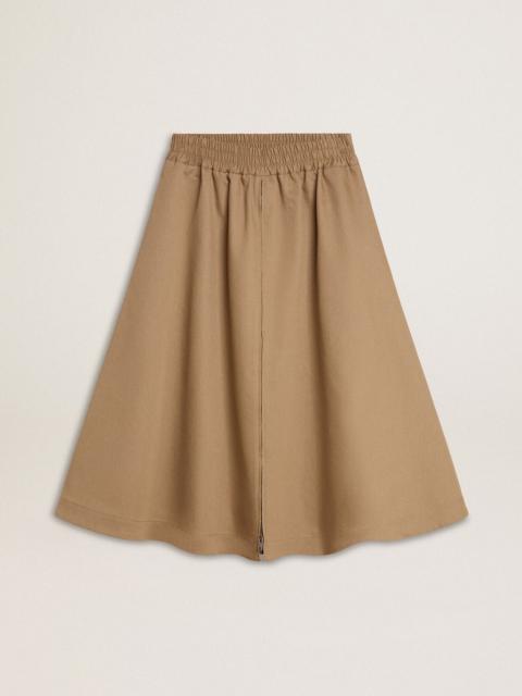 Women’s beige circle skirt