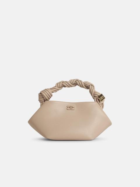 'BOU' MINI BAG IN GREY LEATHER BLEND