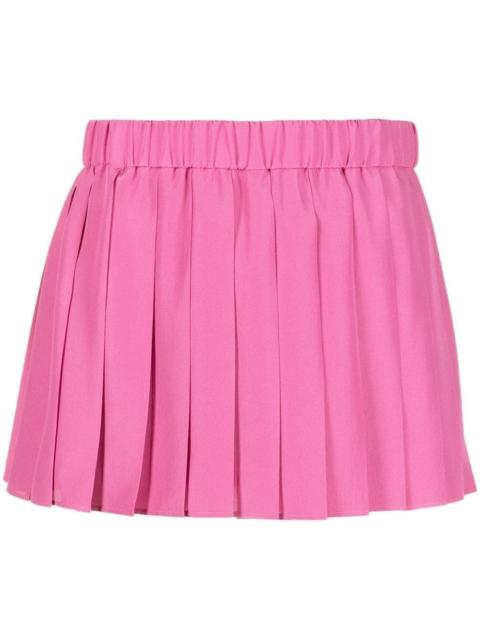 pleated mini shorts