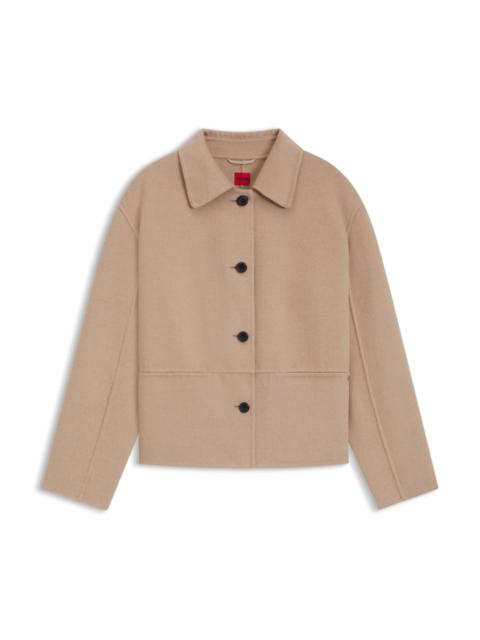 RELAXED-FIT JACKET WITH BUTTON FRONT