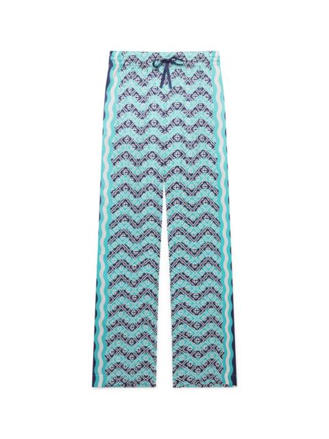 Monogram Wave Silk Trousers | Casablanca Paris