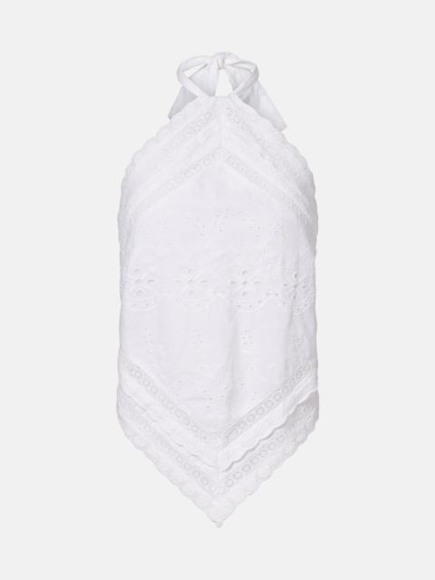 Felicity embroidered cotton top