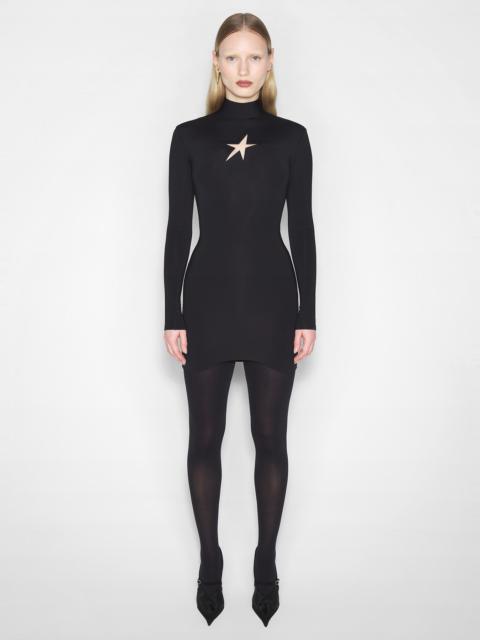 black star long sleeve dress