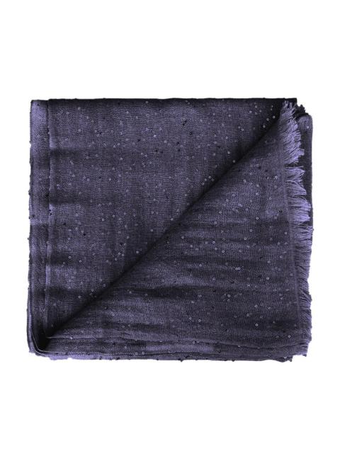 Pailette Scarf - Navy