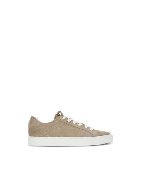 suede panelled sneakers