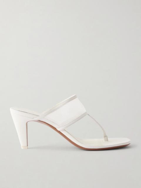 Vena 65 Leather-trimmed Mesh Sandals