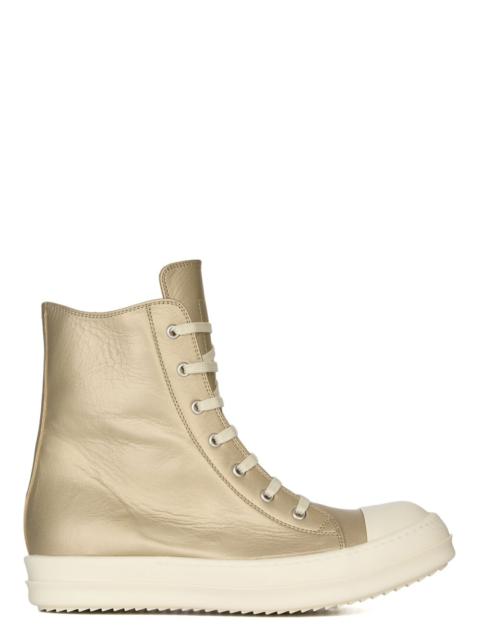Hollywood High Top Sneakers Gold And Milk