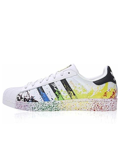 adidas Superstar Pride Shoes 'White Black Multi-Color' D70351