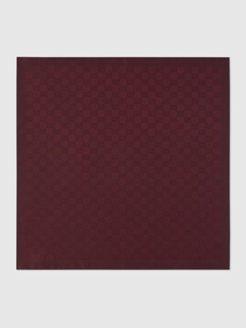 GG silk cotton pocket square