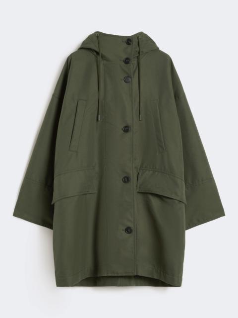 Water-repellent canvas parka - KAKI