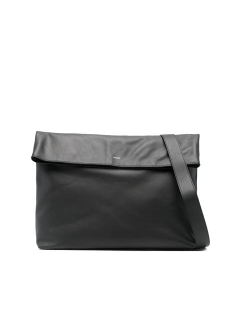 flap leather shoulder bag