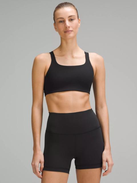 Ultralu Square-Neck Workout Bra *Medium Support, B/C Cup
