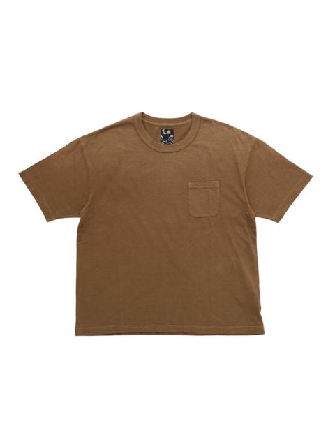 JUMBO TEE S/S DMGD BROWN