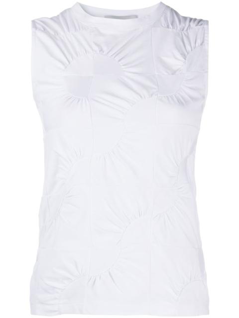 gathered detail vest