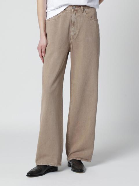 Sand beige relaxed jeans