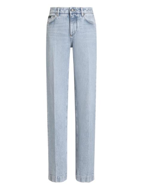 straight-leg jeans