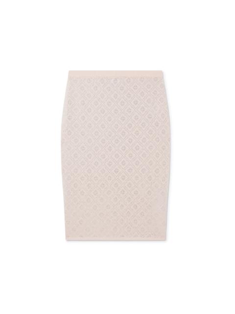 Crystal Monogram Knit Skirt | Casablanca Paris