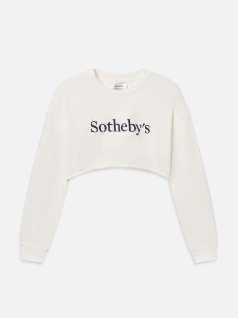 Sotheby’s Women's Cropped Sweatshirt in Cream
