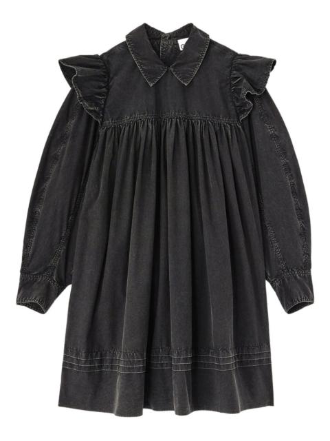 long-sleeve mini dress