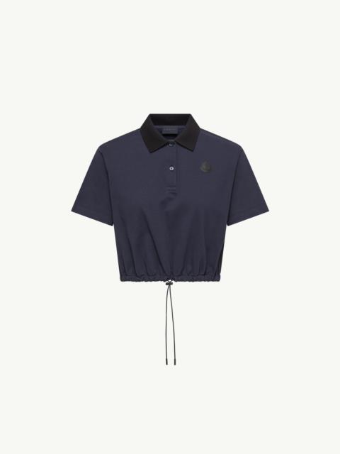 Cropped Cotton Piquet Polo Shirt